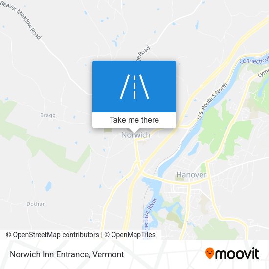 Mapa de Norwich Inn Entrance
