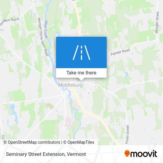 Seminary Street Extension map