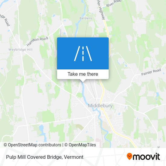 Pulp Mill Covered Bridge map