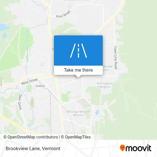 Brookview Lane map