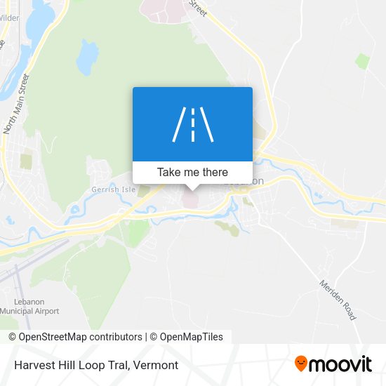 Mapa de Harvest Hill Loop Tral