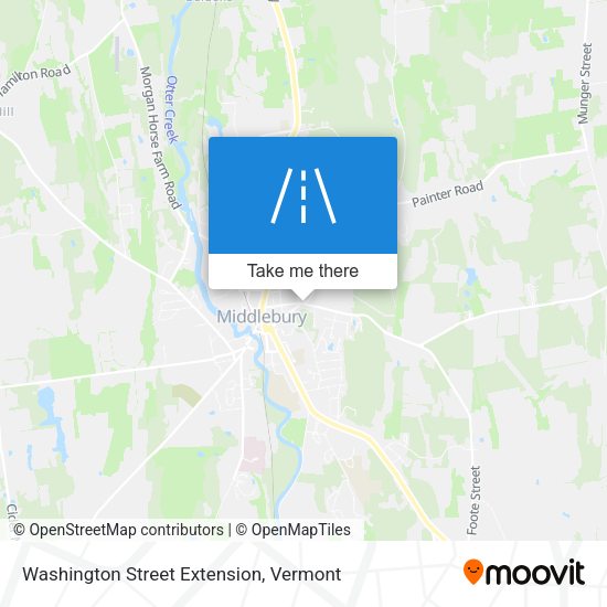 Washington Street Extension map