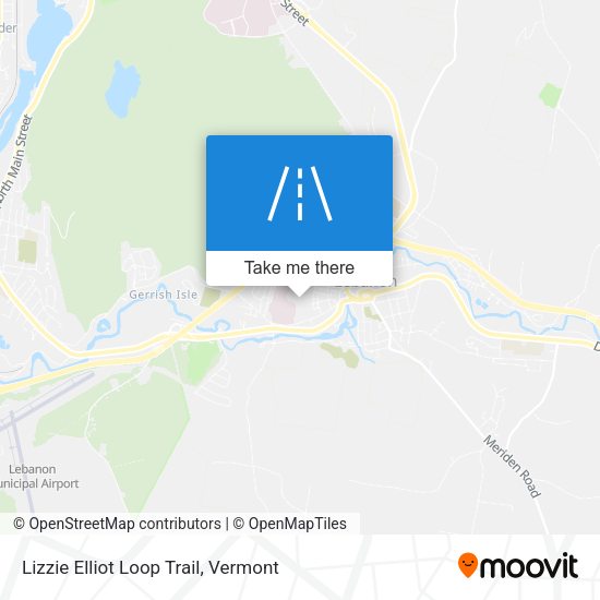 Mapa de Lizzie Elliot Loop Trail