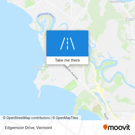 Edgemoor Drive map