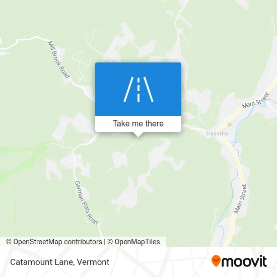 Catamount Lane map