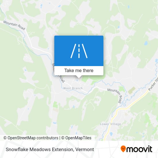 Snowflake Meadows Extension map