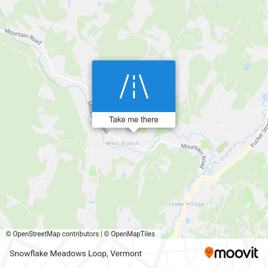 Mapa de Snowflake Meadows Loop
