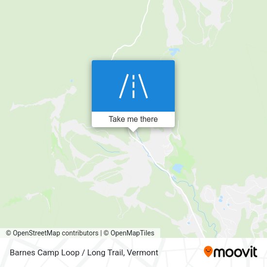 Barnes Camp Loop / Long Trail map