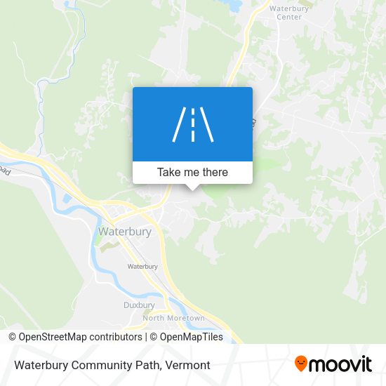 Waterbury Community Path map