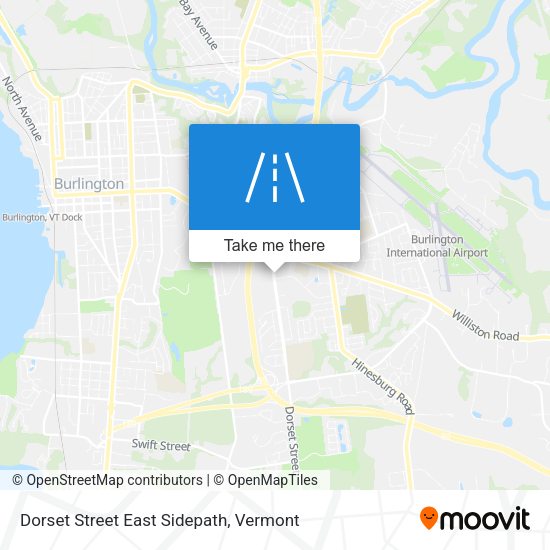 Mapa de Dorset Street East Sidepath