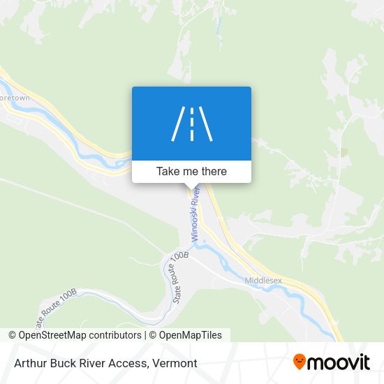 Arthur Buck River Access map
