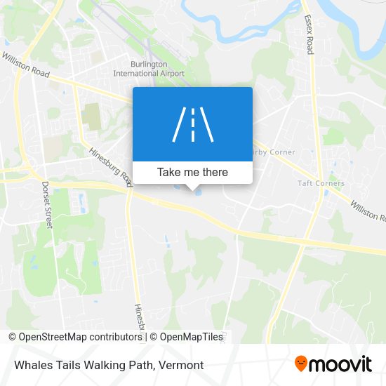 Whales Tails Walking Path map