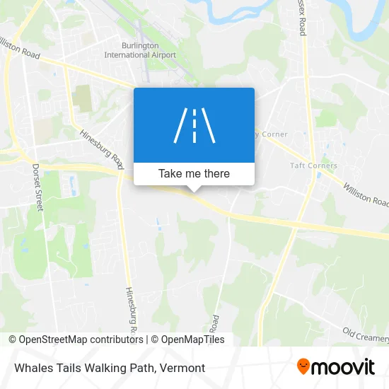 Whales Tails Walking Path map