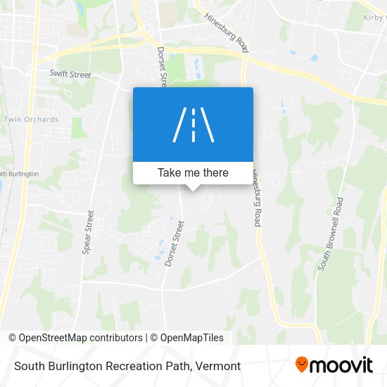 South Burlington Recreation Path map