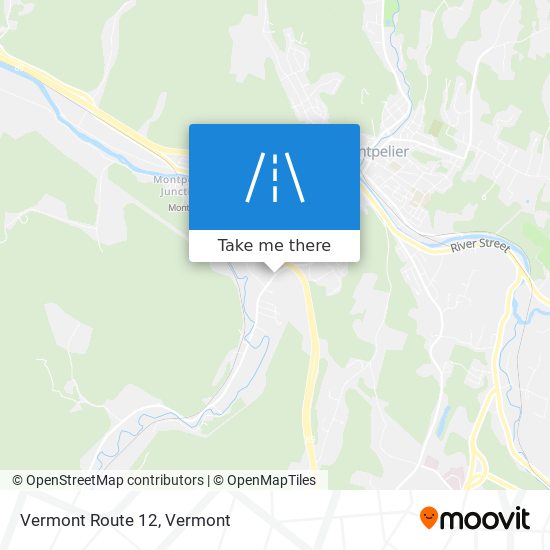 Mapa de Vermont Route 12