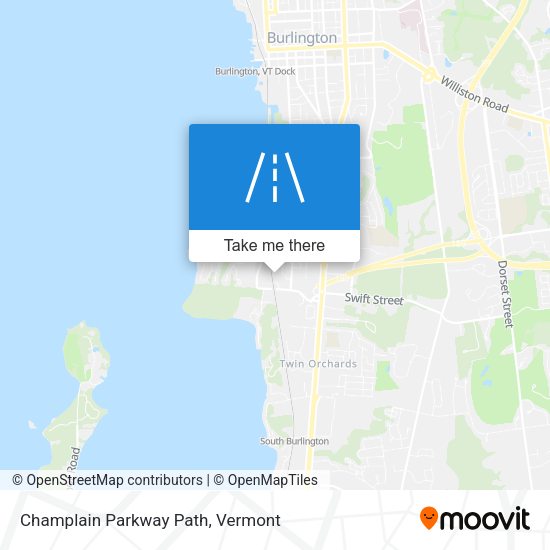 Champlain Parkway Path map
