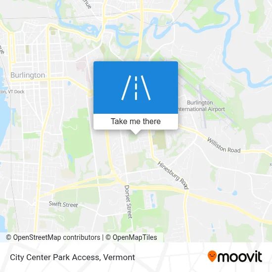 City Center Park Access map