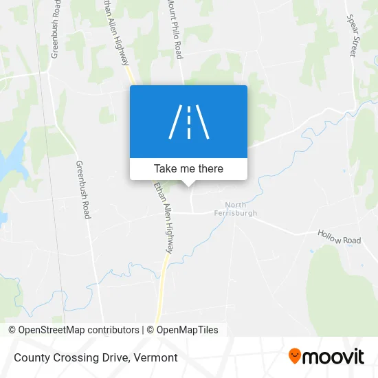 County Crossing Drive map