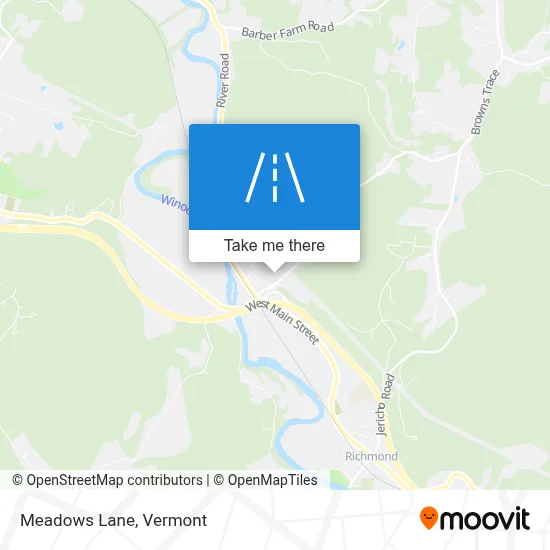 Meadows Lane map