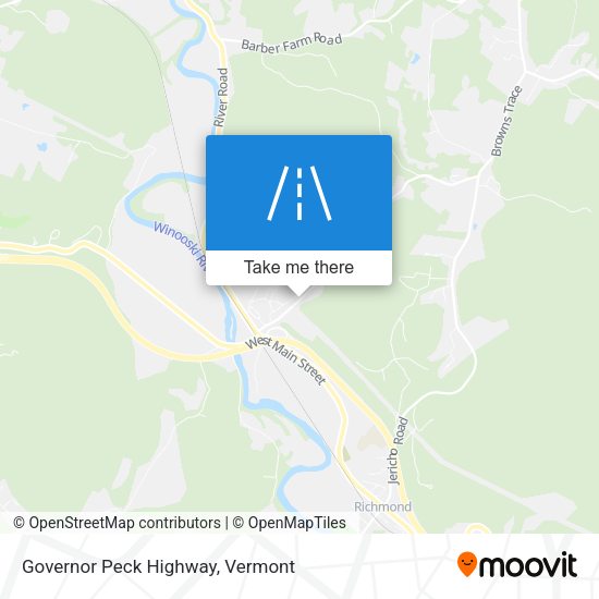 Governor Peck Highway map