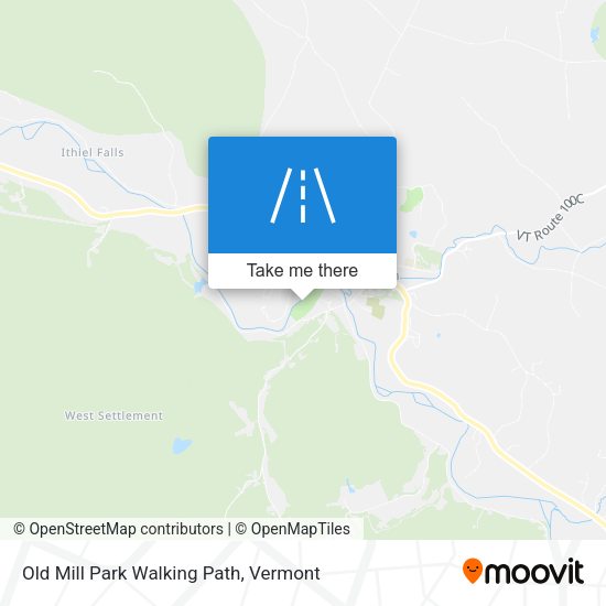 Old Mill Park Walking Path map