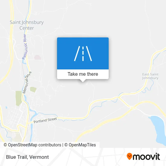 Blue Trail map