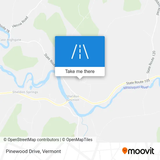 Pinewood Drive map