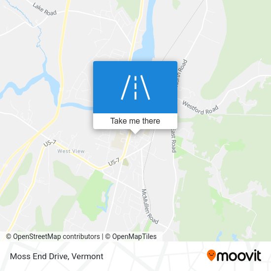 Mapa de Moss End Drive