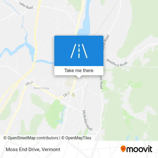 Moss End Drive map