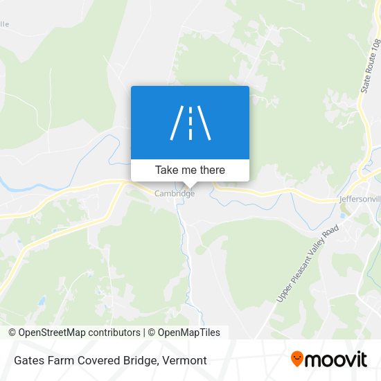 Gates Farm Covered Bridge map