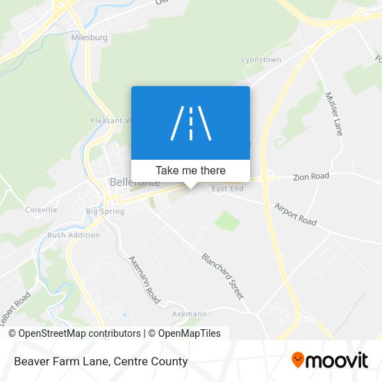Beaver Farm Lane map