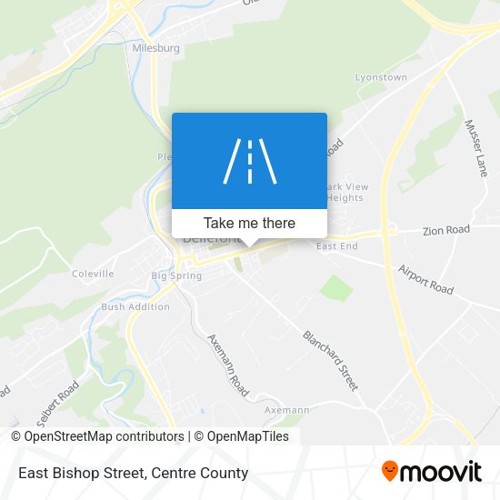 East Bishop Street map