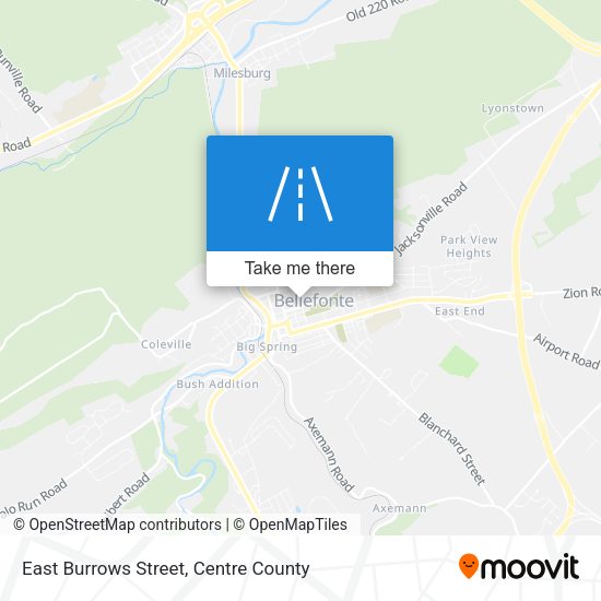 Mapa de East Burrows Street