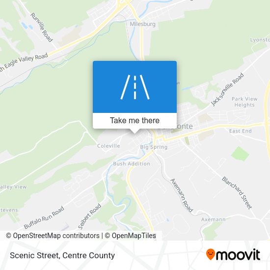 Scenic Street map