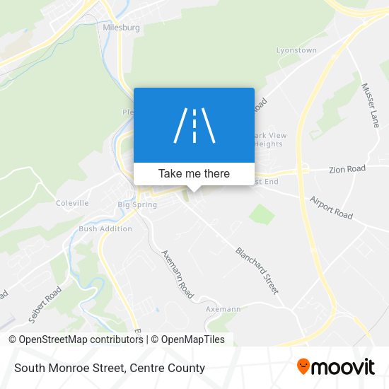 South Monroe Street map