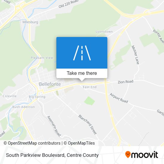 South Parkview Boulevard map