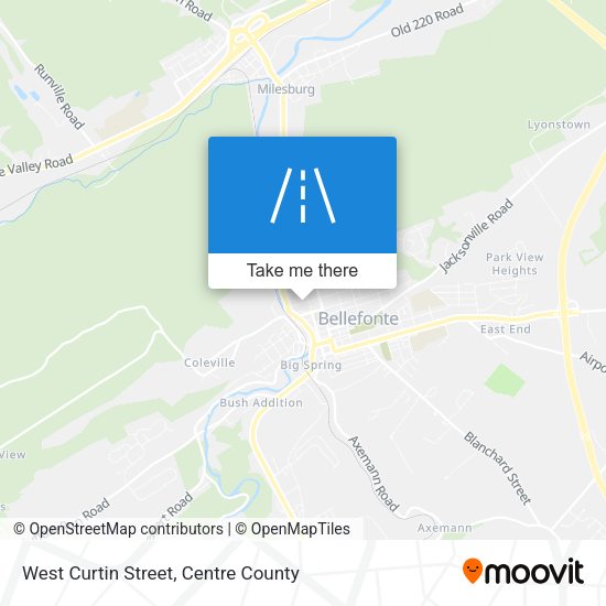 West Curtin Street map