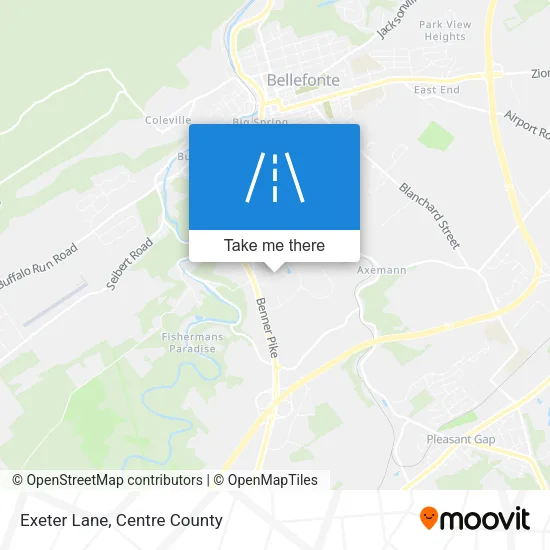 Exeter Lane map