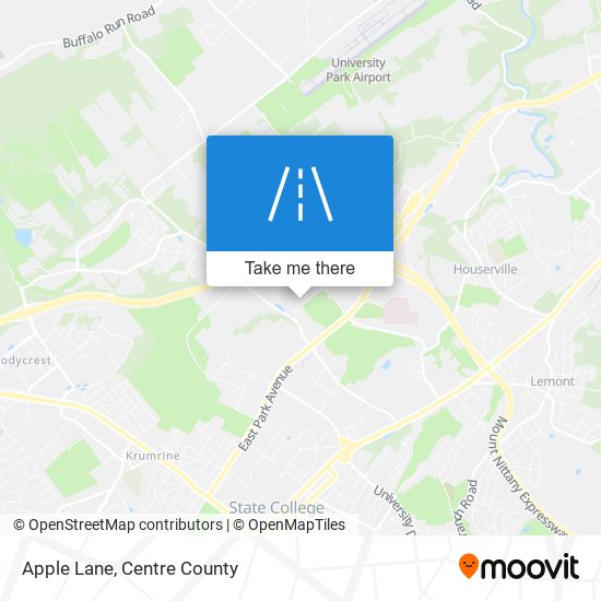 Apple Lane map