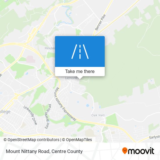 Mount Nittany Road map