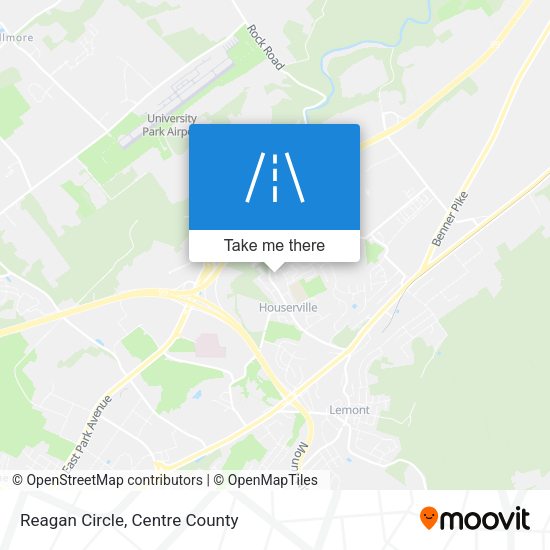 Reagan Circle map