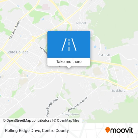 Rolling Ridge Drive map