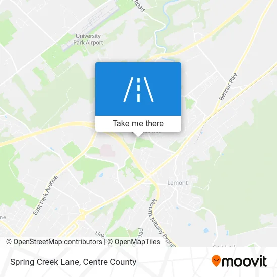 Spring Creek Lane map