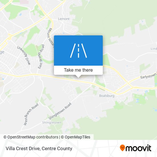 Mapa de Villa Crest Drive