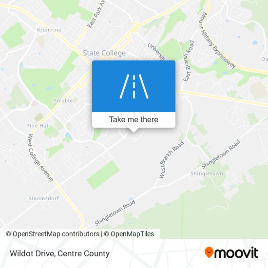 Wildot Drive map