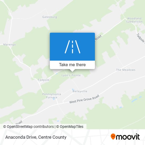 Anaconda Drive map