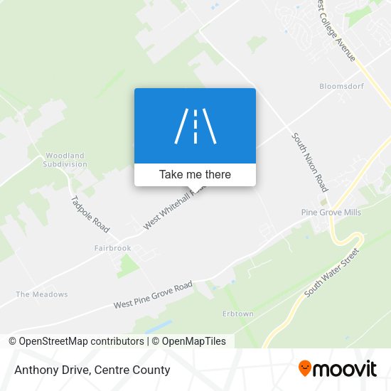 Mapa de Anthony Drive