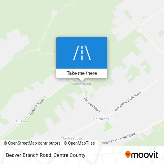 Beaver Branch Road map
