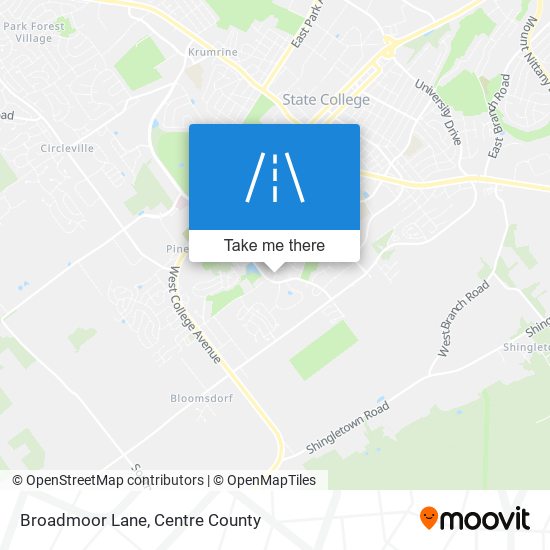 Broadmoor Lane map