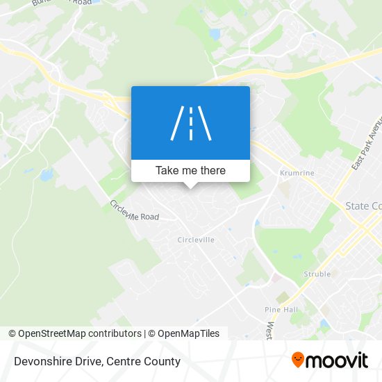 Devonshire Drive map